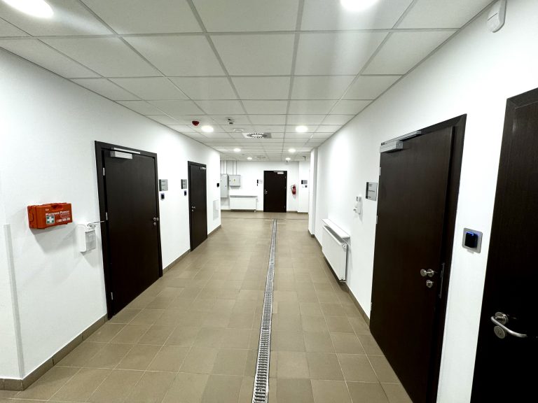 infrastruktura Biobanku UMP - korytarz
