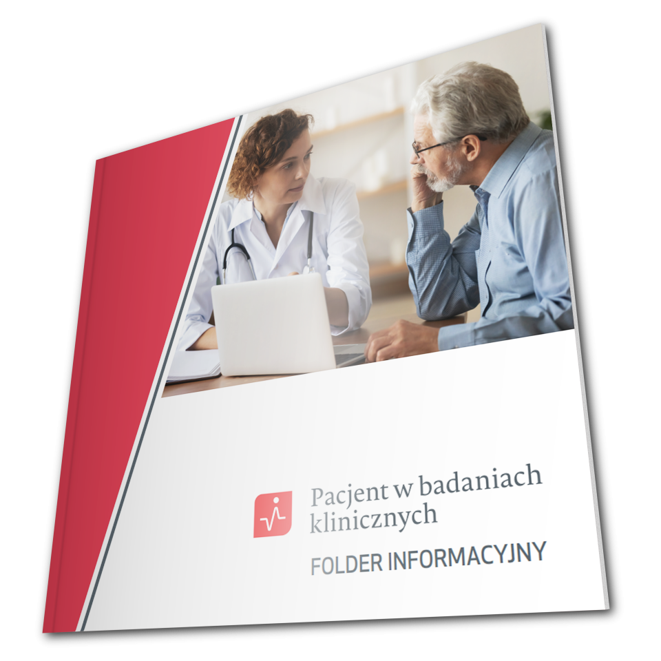 Folder informacyjny "Pacjent w badaniach klinicznych"